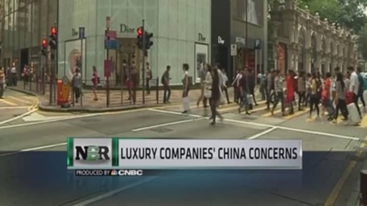 Luxury companies' China concerns