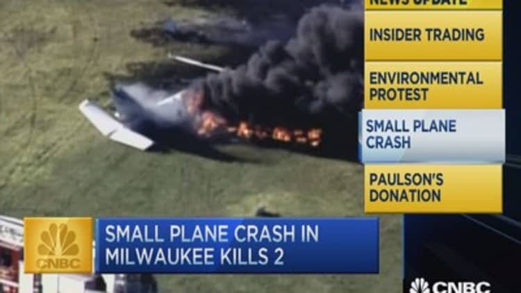 CNBC update: Small plane crash kills 2