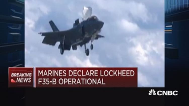 Marines declare Lockheed F35-B operational