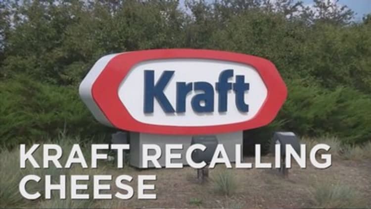Kraft recalls their sliced cheese