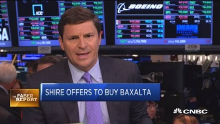 Faber Report: Shire makes unsolicited bid for Baxalta