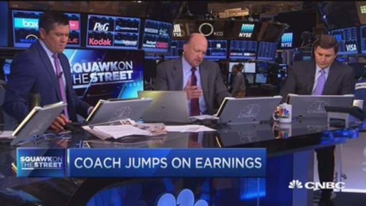 Cramer on Coach earnings 