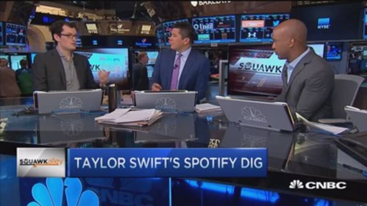 Taylor Swift's Spotify dig