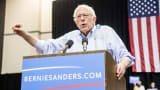 Democratic presidential candidate Senator Bernie Sanders (I-VT) speaks to guests at the Louisiana Rally with Bernie Sanders at Ponchartain Center on July 26, 2015 in Kenner, Louisiana.