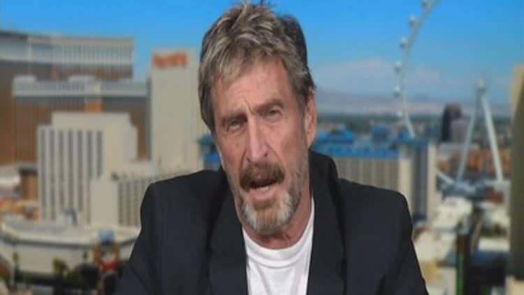 John McAfee on his arrest: 'I was impaired'