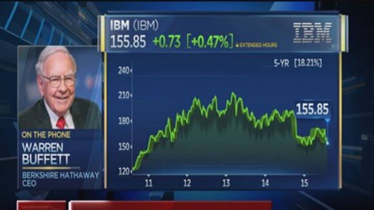 Warren Buffett on IBM: I feel fine