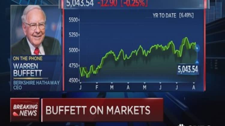 Warren Buffett: It's tough to push rates higher