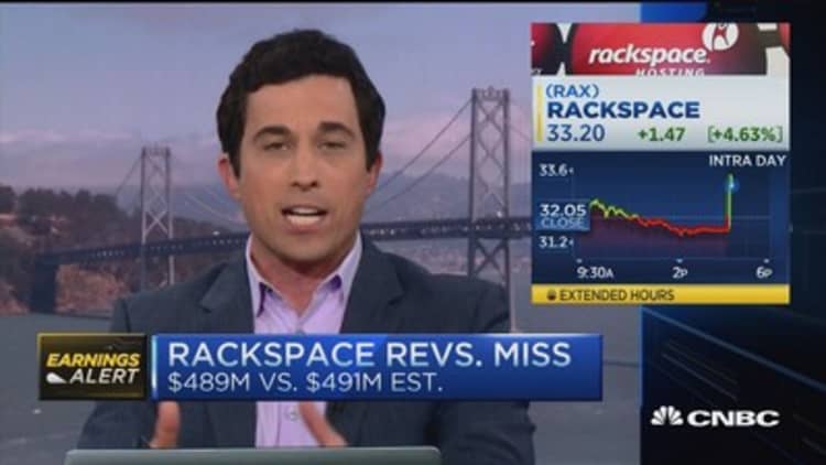 Rackspace revenues miss