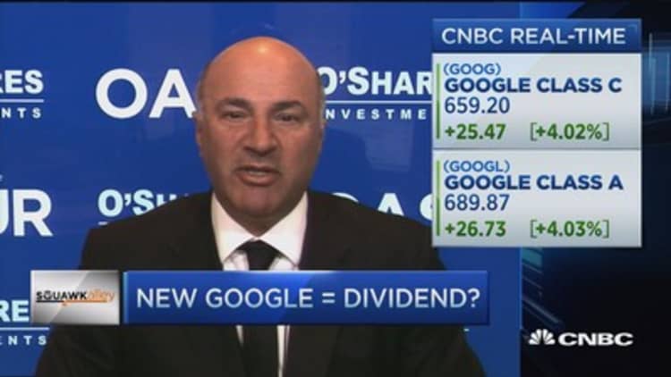 O'Leary disappointed in Google restructuring 