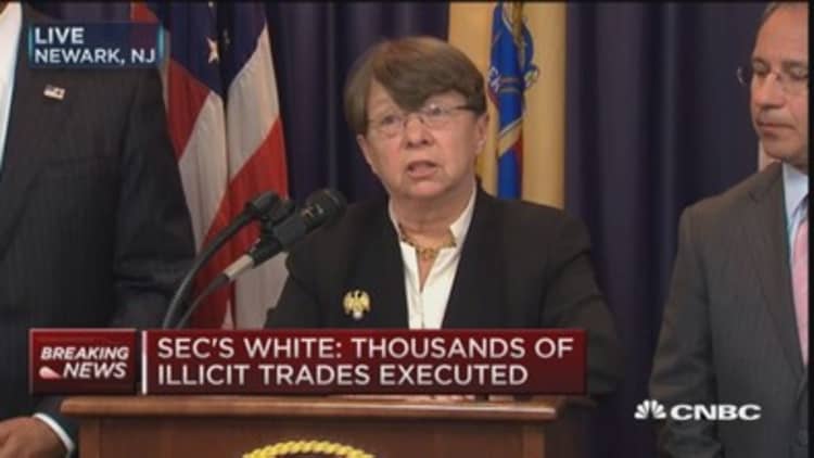SEC's White: Thousands of illicit trades executed 