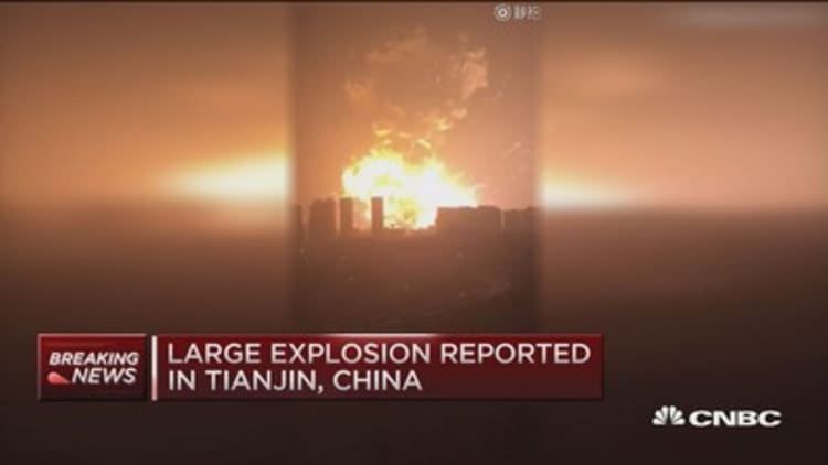 Massive explosion in Tianjin, China