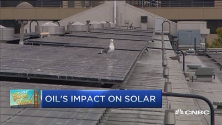 Oil's impact on solar energy 