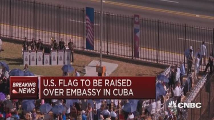 US flag to be raised over embassy in Cuba