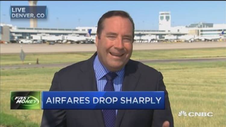 Airfares drop sharply 