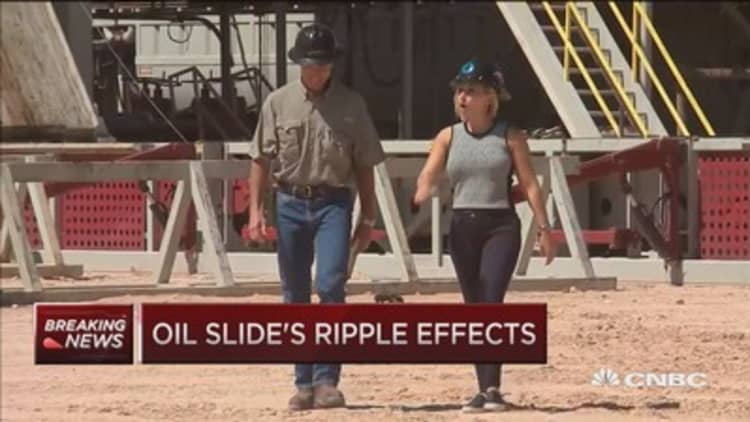 Oil slide's ripple effects 