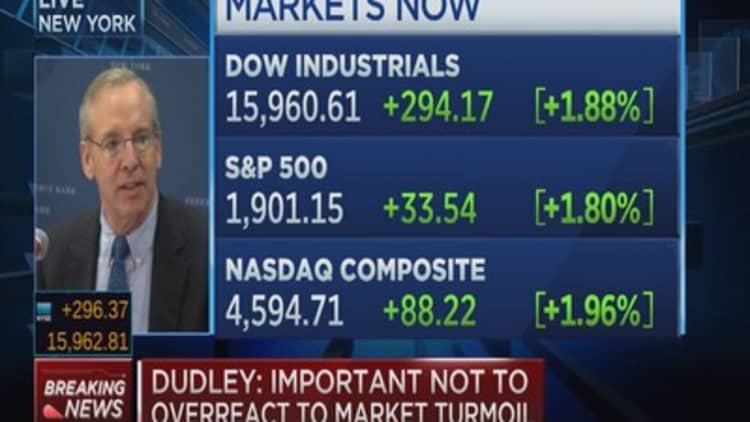 Fed's Dudley comments on stocks & wealth