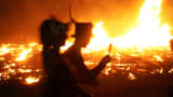 A file photo from The Burning Man festival in Blackrock City, Nevada