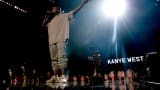 Kanye West onstage during the 2015 MTV Video Music Awards.