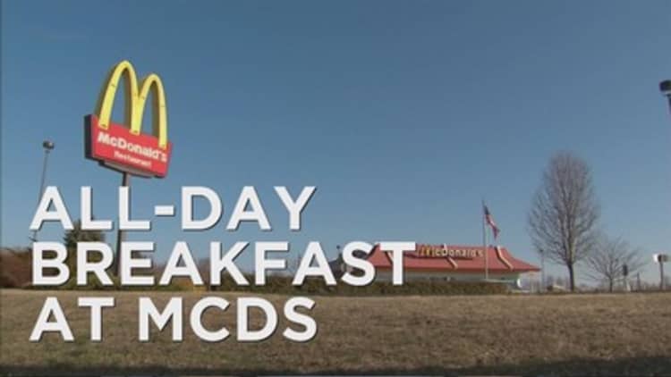 McDonald's rolls out all day breakfast