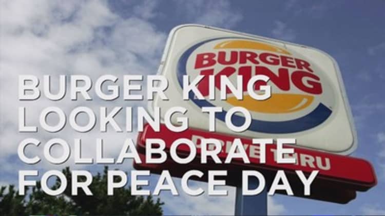 Burger King finds a partner for its peace burger