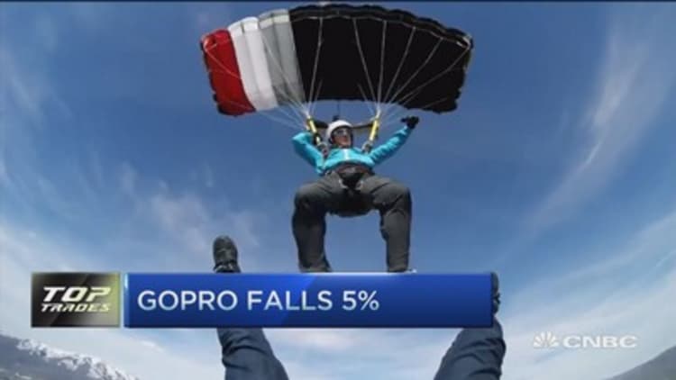 Top trades: GoPro falls 5%