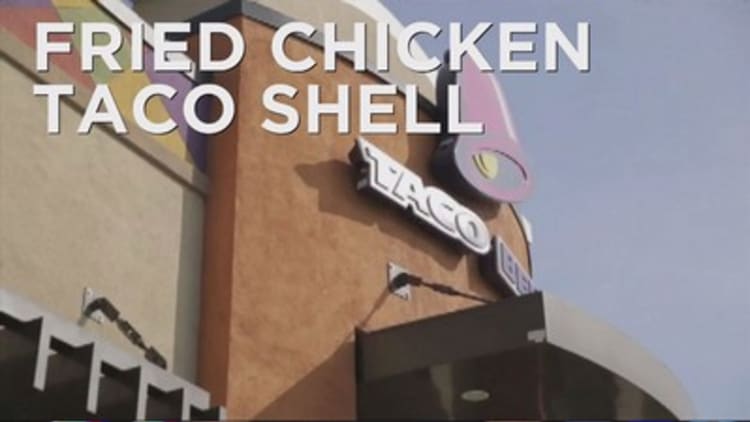 Taco Bell debuts the 'naked crispy chicken taco'