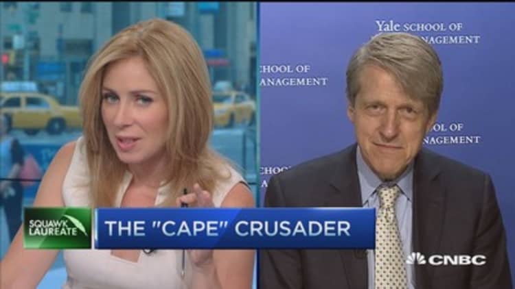 CAPE indicates Dow could fall further: Robert Shiller