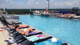 University of Georgia students can study or relax at the infinity pool at "The Standard" off-campus housing
