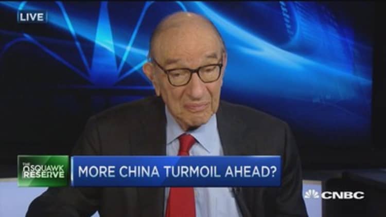 China not prepared for market economy: Greenspan