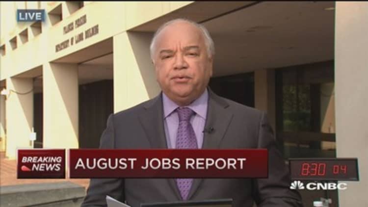August jobs up 173,000
