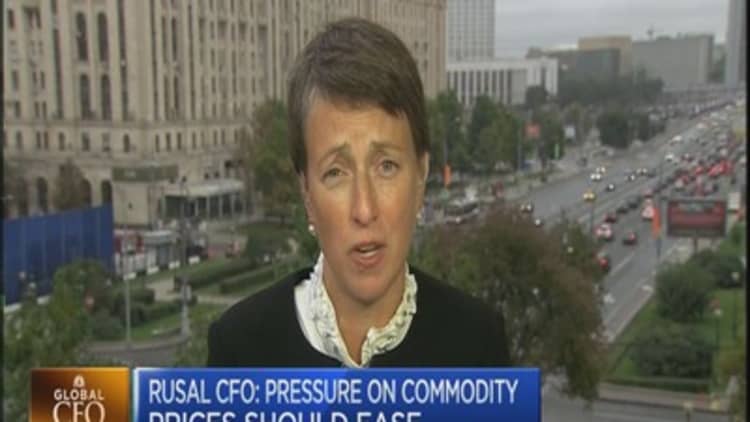 Pressure on commodity prices will ease: Rusal CFO