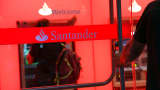 A Santander bank branch in New York.