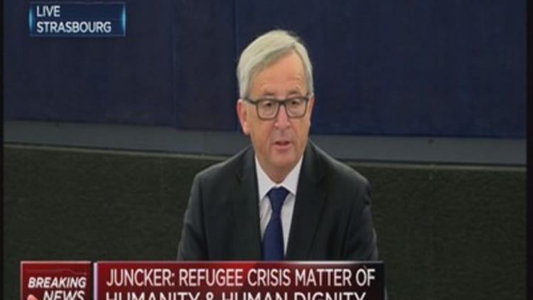  Europe a continent of refugees: Juncker
