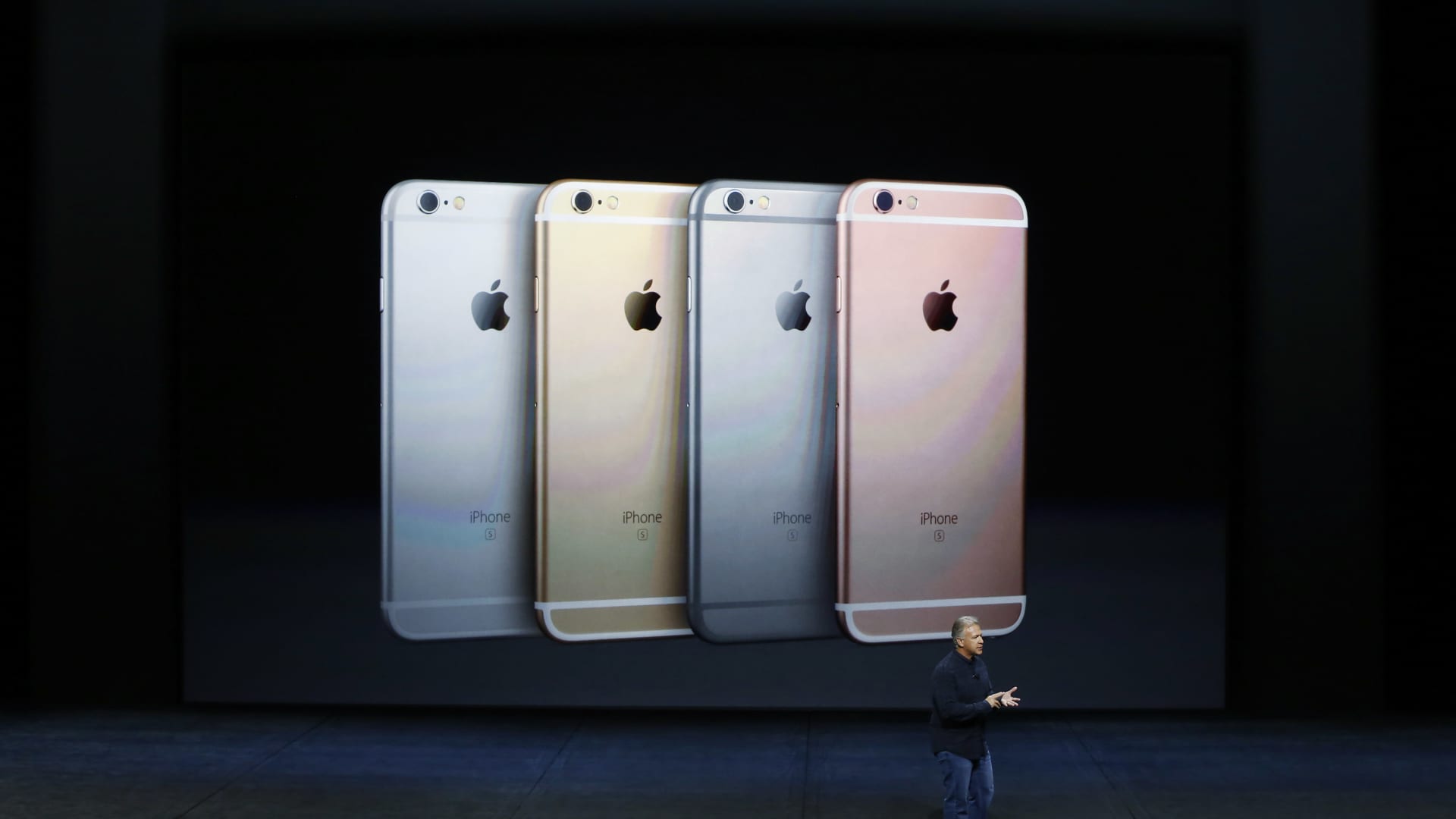 Apple Senior Vice President of Worldwide Marketing Phil Schiller speaks on the new iPhone 6s and 6s Plus during a Special Event at Bill Graham Civic Auditorium September 9, 2015 in San Francisco, California.