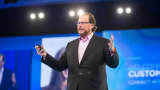 Marc Benioff, CEO of Salesforce.com, speaking at Dreamforce 2014.