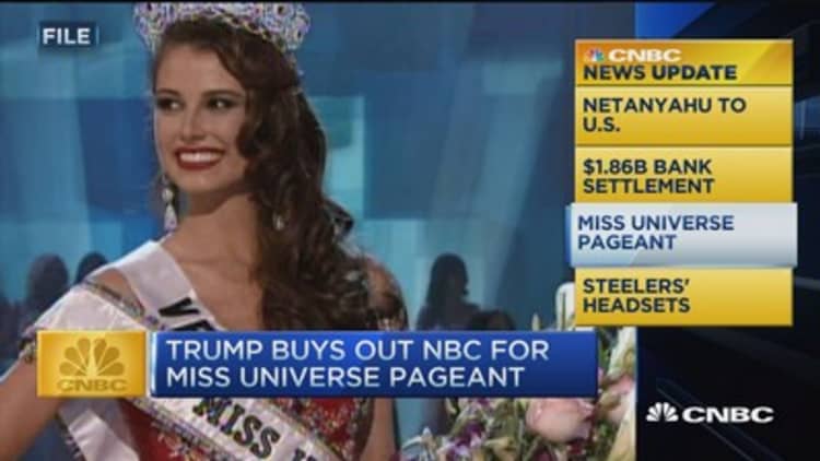 CNBC update: Trump buys out for Miss Universe Pageant