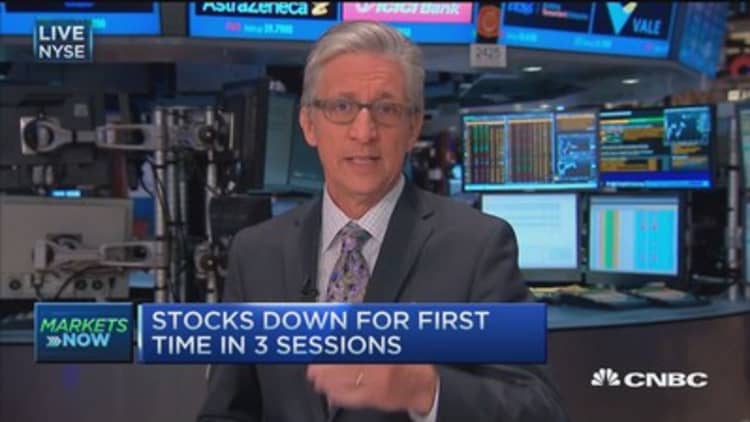 Pisani: Stocks near session lows