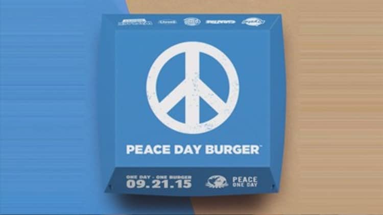 Five burger joints come together for Peace Day