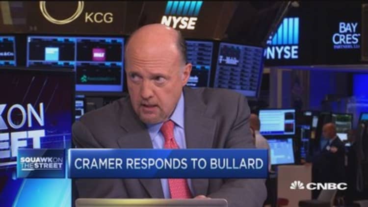Cramer responds to Fed's Bullard