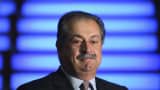 Andrew Liveris, president and chief executive officer of Dow Chemical Co., poses for a photograph in London, U.K., on Thursday, Aug. 9, 2012.