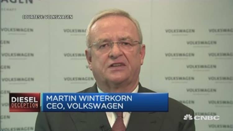 Volkswagen CEO is 'deeply sorry' over scandal