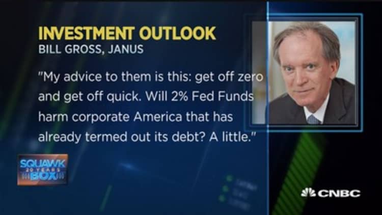 Bill Gross to Fed: Get off zero, get off quick