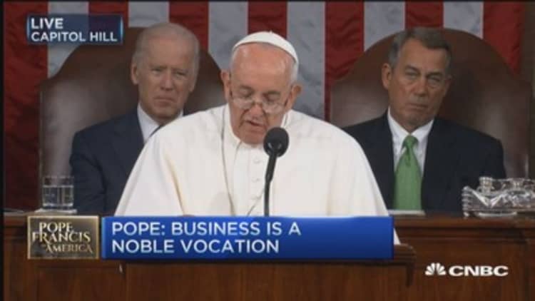 Business is noble vocation: Pope Francis