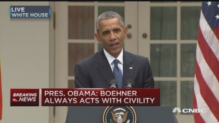Pres. Obama: John Boehner a patriot, a good man
