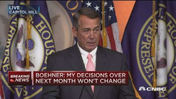 Boehner: I was not pushed out