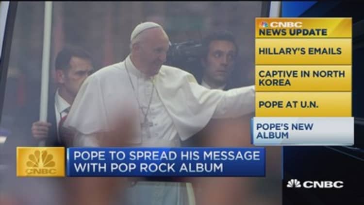 CNBC update: Pope Francis to release pop LP