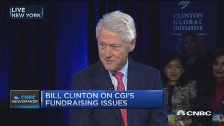Bill Clinton: I am proud of CGI donations, I try to be transparent