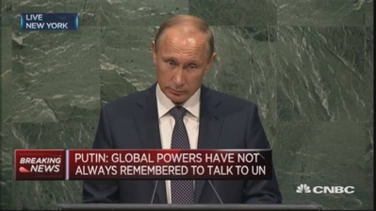 Middle East power vacuum filled by terrorists: Putin
