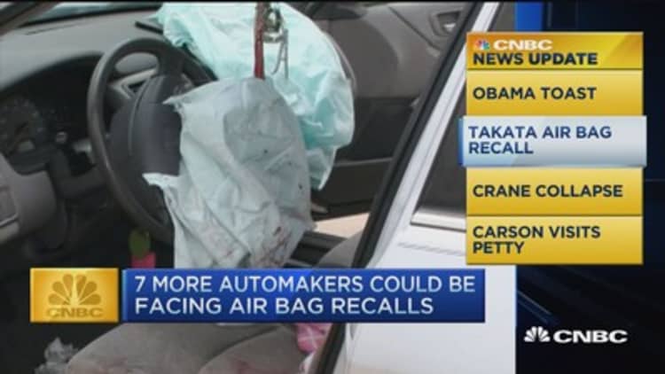 CNBC update: Your car may be facing air bag recall 
