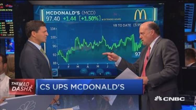 Cramer's Mad Dash: McDonald's upgrade